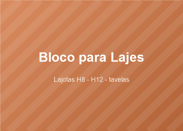 Bloco para Lajes